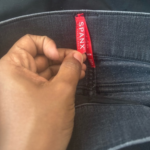 Spanx Jean-ish Ankle Leggings Womens Sz M Gray Stretch Stylish M - Picture 4 of 6